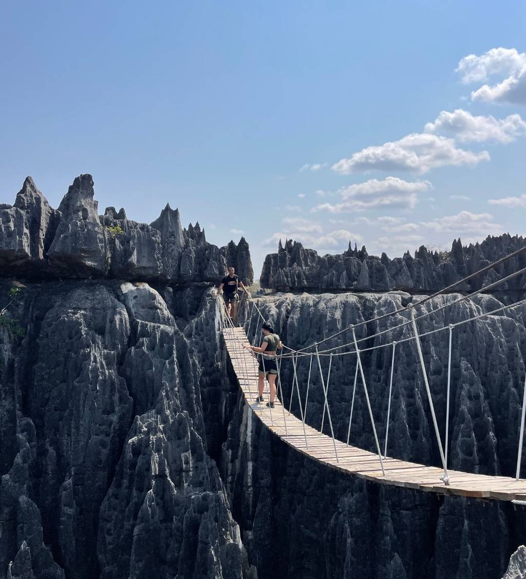 Pont suspendu Tsingy de Bemaraha - Madagascar